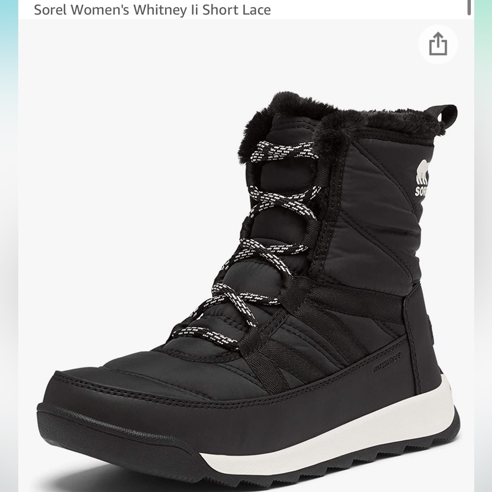Sorel Whitney short lace boot